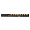 ATEN 16 prievadų USB - PS/2 VGA KVM jungiklis, 2048 x 1536 pikselių, QXGA, montavimas stelaže, 6,5 W, 1U, juodas