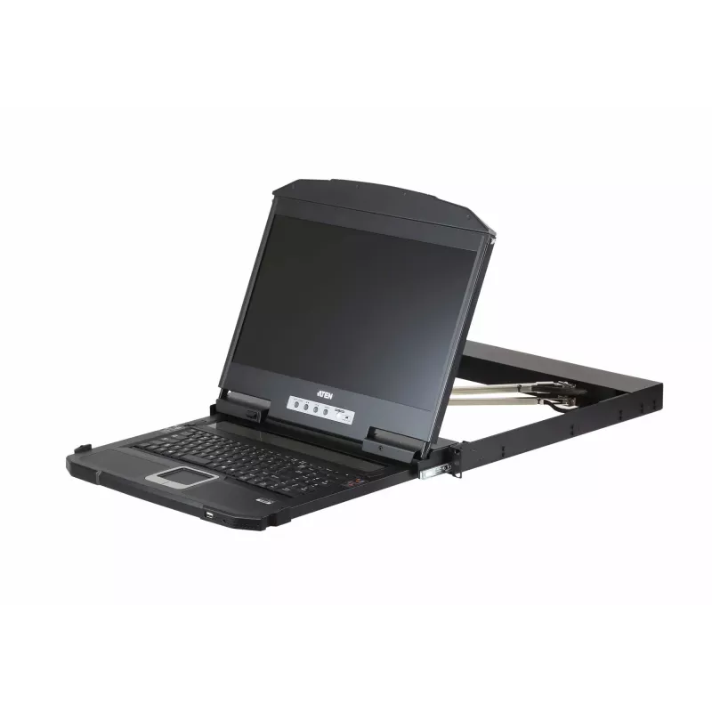 ATEN CL3800NW stovo konsolė 47 cm (18,5 col.) 1920 x 1080 pikseliai Metalinė, Plastikinė Juoda 1U