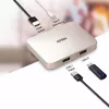 USB-C į USB 2.0 sąsajos šakotuvas ATEN UH3235 — Type-C įvestis, keli USB-A prievadai, sidabrinis