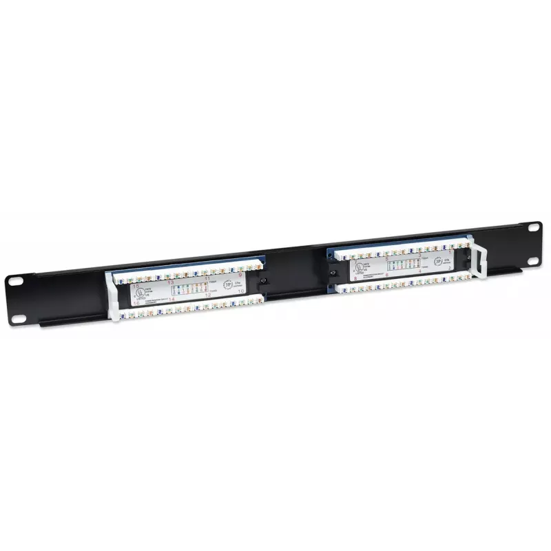 Skirstomasis skydelis Intellinet Cat5e UTP 16 prievadų 1U juodas