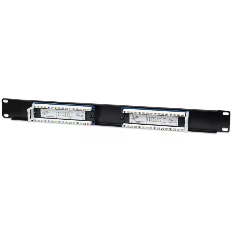 Skirstomasis skydelis Intellinet Cat5e UTP 16 prievadų 1U juodas
