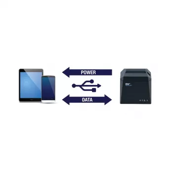 POS spausdintuvas Star Micronics TSP143IV UEWB GY Tiesioginis terminis 250 mm/sek Laidinis Belaidis