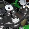 RAM Mounts motociklo šakės koto dvigubo rutulio laikiklis, aliuminis, juodas
