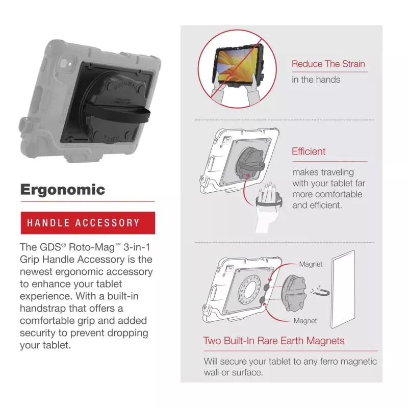 Handle RAM Mounts GDS Roto-Mag Juoda Composite 8 inch
