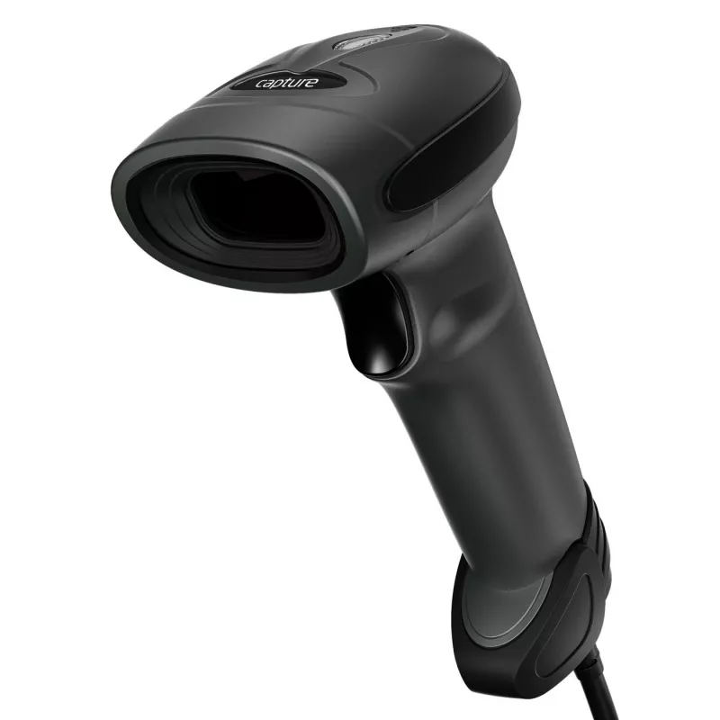 Capture CA-SC-10200B brūkšninių kodų skaitytuvas Rankinis brūkšninių kodų skaitytuvas 1D/2D LED Juodas