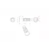VivoLink VLDG24L-B stalo kabelių įvadas, juodas, didelis, iki 55 mm