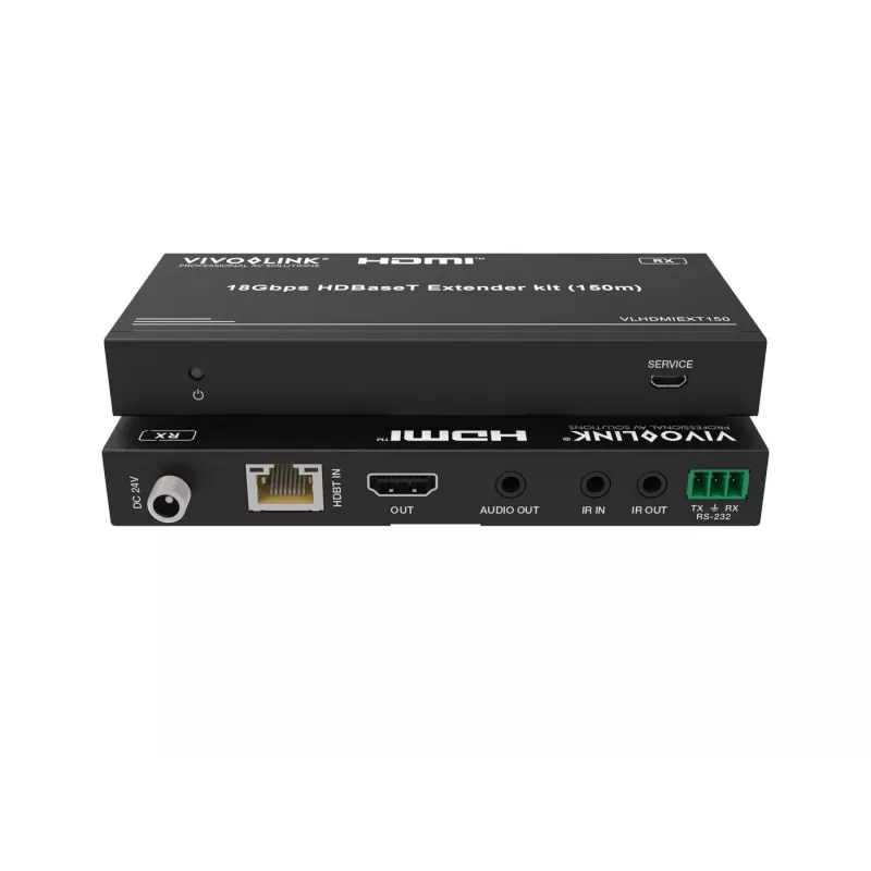 HDBaseT plėtiklio rinkinys VivoLink VLHDMIEXT150 18Gbps 4K per vieną Cat kabelį