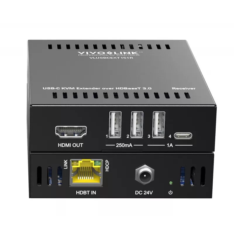 KVM plėstuvas Siųstuvas ir imtuvas Vivolink VLUSBCEXT151 HDMI USB Laidinis 70 m
