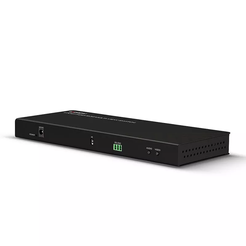 Lindy 9 prievadų HDMI 10.2G kelių vaizdų perjungiklis, juodas, 30 Hz