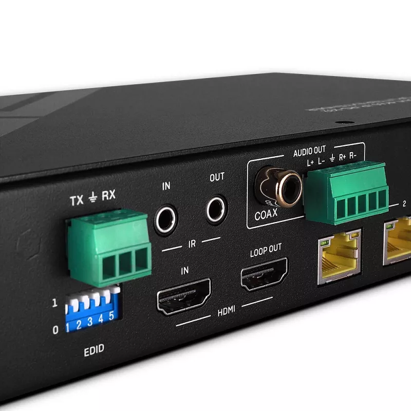 Lindy 100m Cat.6 4 prievadų HDMI 4K60 HDBT skirstytuvo plėtiklis