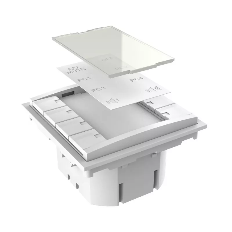Vivolink VLCP8B mygtukinis skydelis Baltas