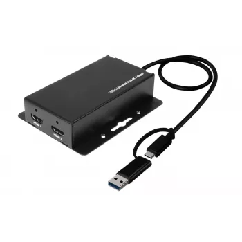 VivoLink USB-C ekrano adapteris VLUSB3HDMIX2 — 4K raiškos palaikymas