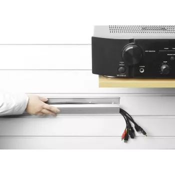 Tiesus kabelių lovelis VivoLink VLWL110B Juodas 660mm plotis 60mm gylis 20mm aukštis