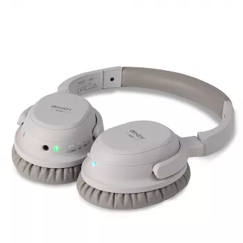 Lindy LH500XW ausinės laidinės ir belaidės galvos lankelis Skambučiai / muzika Micro-USB Bluetooth pilkos