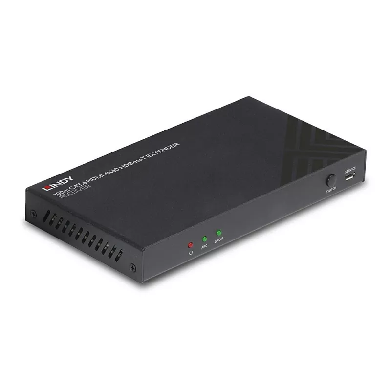 AV imtuvas Lindy 100m Cat.6 HDMI 4K60 Audio IR RS-232 HDBaseT
