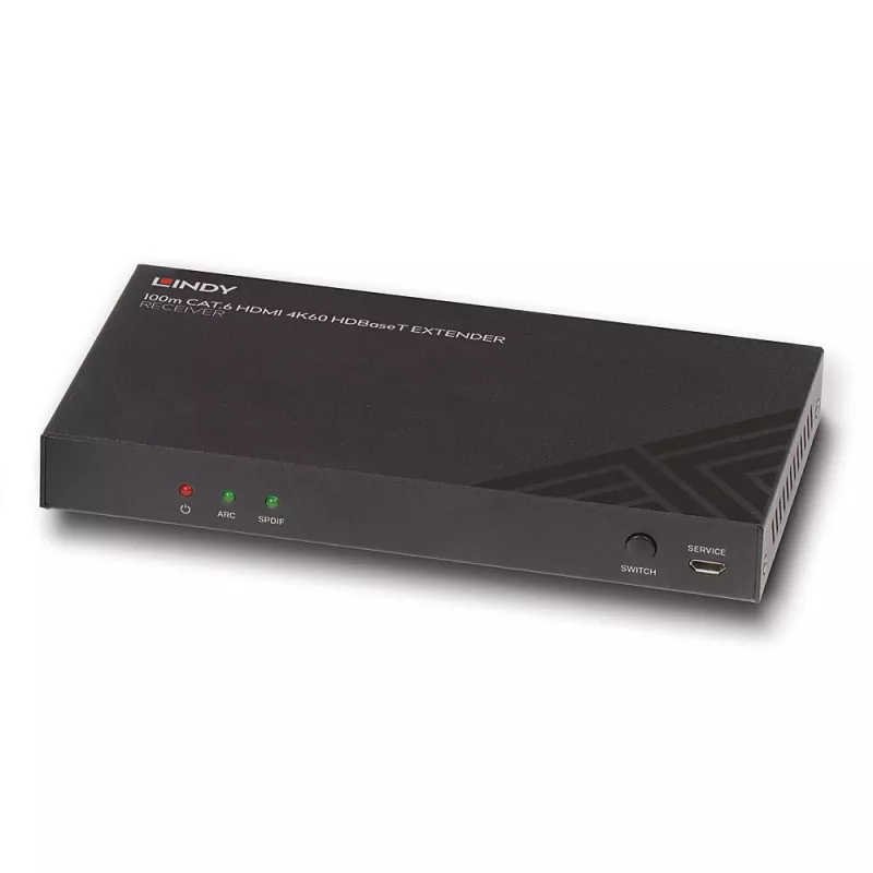 AV imtuvas Lindy 100m Cat.6 HDMI 4K60 Audio IR RS-232 HDBaseT