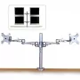 “Lindy Dual Adjustable LCD Arms” reguliuojami dvigubi LCD laikikliai iki 10 kg, sidabriniai