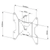 Vivolink VLMW1337 TV laikiklis/stovas 94 cm (37 col.) juodas