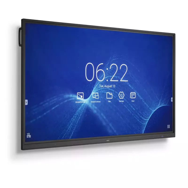 NEC CB751Q interaktyvus plokščiasis ekranas 190,5 cm (75 col.) LED 350 cd/m² 4K Ultra HD Juoda Jutiklinis ekranas 12/7
