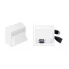 Vivolink WI221261 HDMI + USB A lizdas, baltas, 2 moduliams