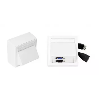 Vivolink WI221261 HDMI + USB A lizdas, baltas, 2 moduliams