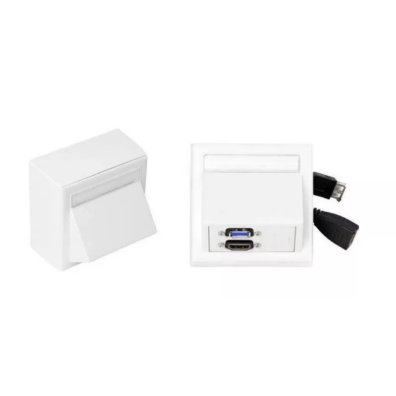 Vivolink WI221261 HDMI + USB A lizdas, baltas, 2 moduliams