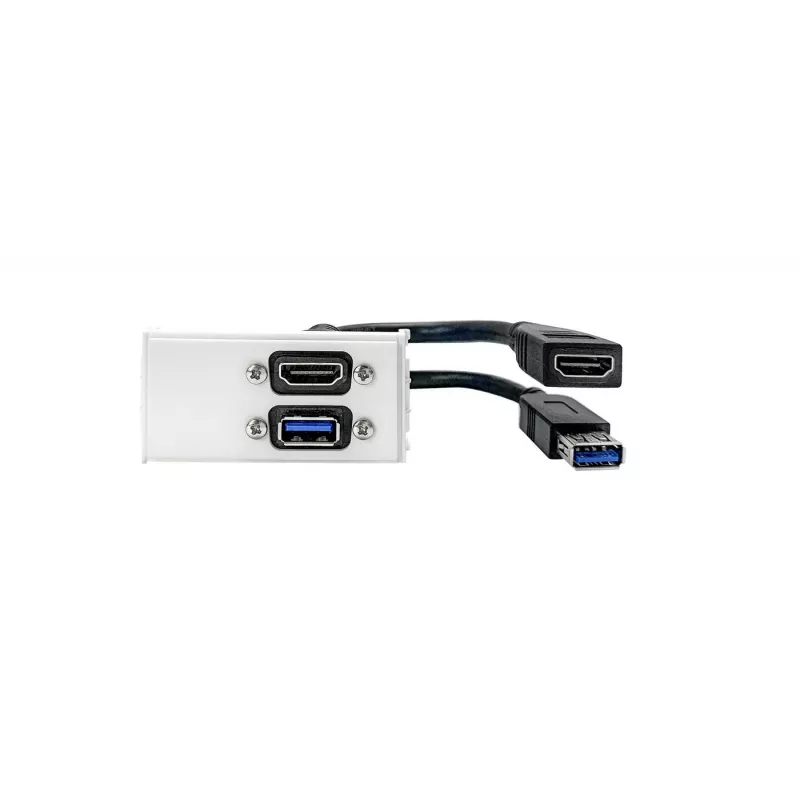 Vivolink WI221261 HDMI + USB A lizdas, baltas, 2 moduliams