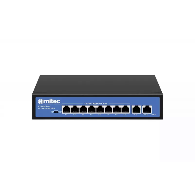 Ernitec ELECTRA-U08-1GB-110W tinklo komutatorius 8 prievadai 1 GB