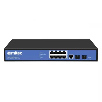Tinklo komutatorius Ernitec ELECTRA-M08-1GB-150W 8 prievadų 1GB 150W