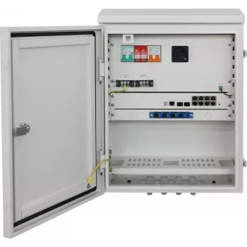 Ernitec ELECTRA-M10-OUTDOOR-UPS tinklo komutatorius Valdomas L2 Gigabit Ethernet (10/100/1000) Maitinimas per eternetą (PoE) Pilka