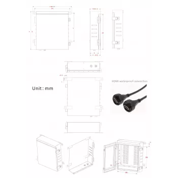 Lauko IP66 apsaugos dėžė ERNITEC 0070-10466 atspari oro sąlygoms, patvari