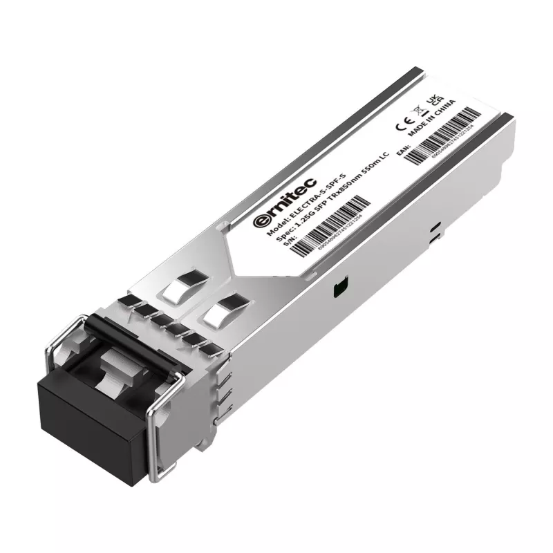 Ernitec Small Form Factor Pluggable (SFP) siųstuvas-imtuvas, duomenų perdavimo nuoroda iki 550 m, 50/125 µm daugiamodėje skaiduloje
