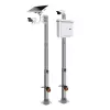 Stiebas OMEGA RCCTV011 — lauko apsaugos kamerų stiebas, 6 000 mm aukštis, 30 kg talpa, juodos metalinės spalvos