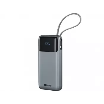 Išorinė baterija SANDBERG All-in1 Powerbank 20000 PD 67W — 20000 mAh LiPo, 1×USB-A, 1×USB-C, 15W išvestis, juoda/pilka