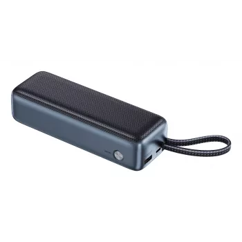 Nešiojama išorinė baterija SANDBERG All-in1 Powerbank 20000 PD 130W — 20000 mAh, LiPo, USB-A 1x, USB-C 1x, 130 W, juoda/pilka