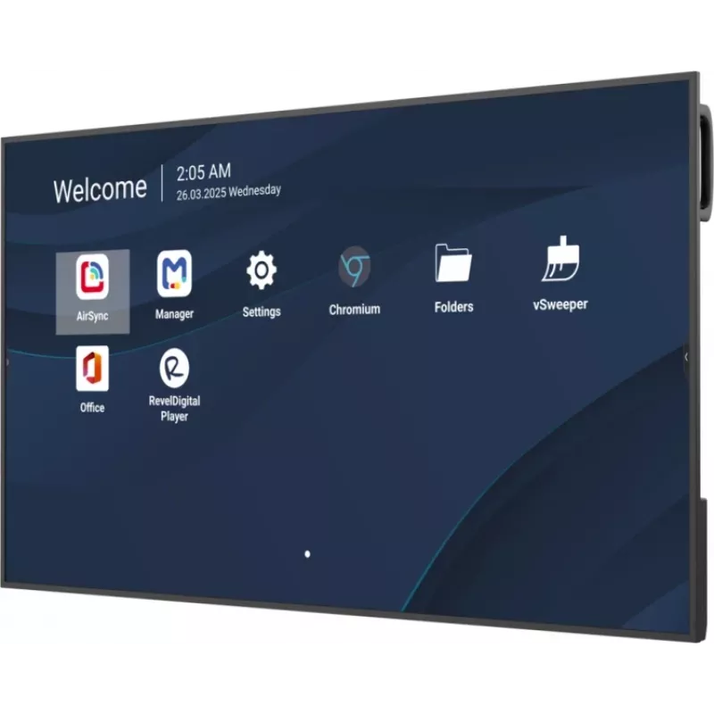 Profesionalus 55 colių ViewSonic 4K komercinis ekranas (3840x2160, 500 cd/m², Android 14, 24/7)