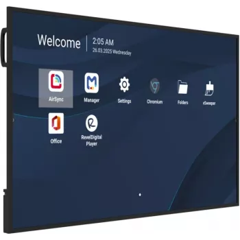 Profesionalus 65 colių 4K komercinis ekranas VIEWSONIC CDE6531-1C, 3840×2160, 500 cd/m², Android 14, 24/7, VESA