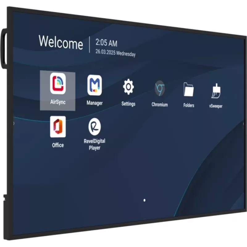 Profesionalus 65 colių 4K komercinis ekranas VIEWSONIC CDE6531-1C, 3840×2160, 500 cd/m², Android 14, 24/7, VESA
