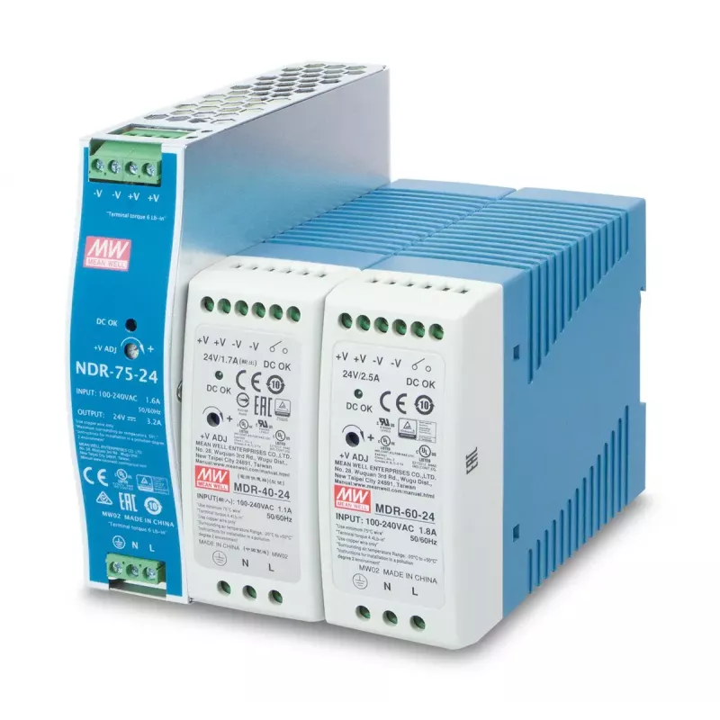 Maitinimo blokas PLANET PWR-40-24, 40 W, 24 V išėjimas, 100–240 V AC įėjimas, pasyvus aušinimas, LED būsena