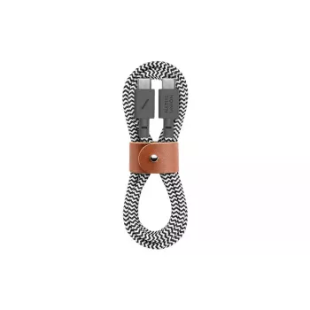 USB-C laidas Native Union BELT-C-ZEB-2-NP 1,2 m USB-C į USB-C juoda/baltas
