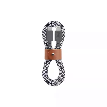 Lightning laidas Native Union BELT-KV-CL-ZEB-2 1,2 m USB-C juoda balta