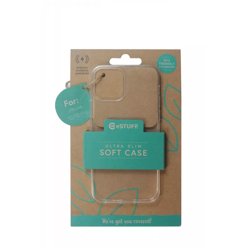 Dangtelis eSTUFF ES671165 skirtas Apple iPhone 12/12 Pro, skaidrus