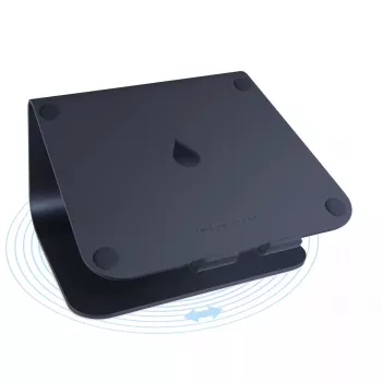Nešiojamojo kompiuterio stovas Rain Design MSTAND360 360° pasukamas juodas aliuminis