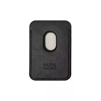 Dėklas-piniginė native union (Re)Classic Juoda, skirtas Apple iPhone 15/15 Pro/15 Plus/15 Pro Max, iPhone 14/14 Pro/14 Plus/14 Pro Max ir iPhone 13 serijoms