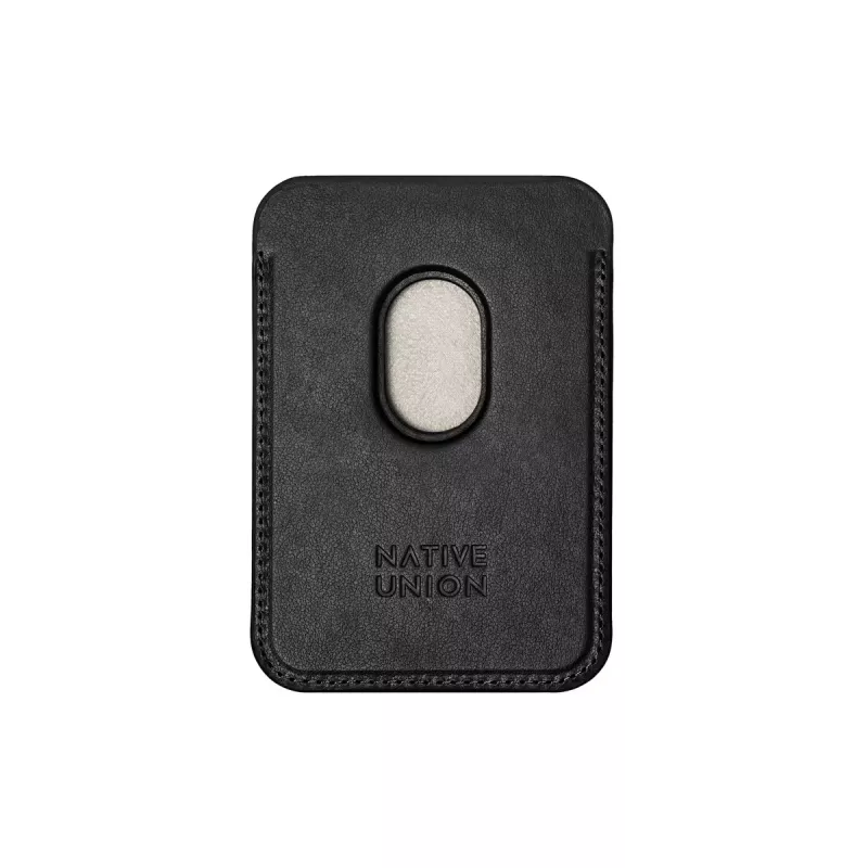 Dėklas-piniginė native union (Re)Classic Juoda, skirtas Apple iPhone 15/15 Pro/15 Plus/15 Pro Max, iPhone 14/14 Pro/14 Plus/14 Pro Max ir iPhone 13 serijoms