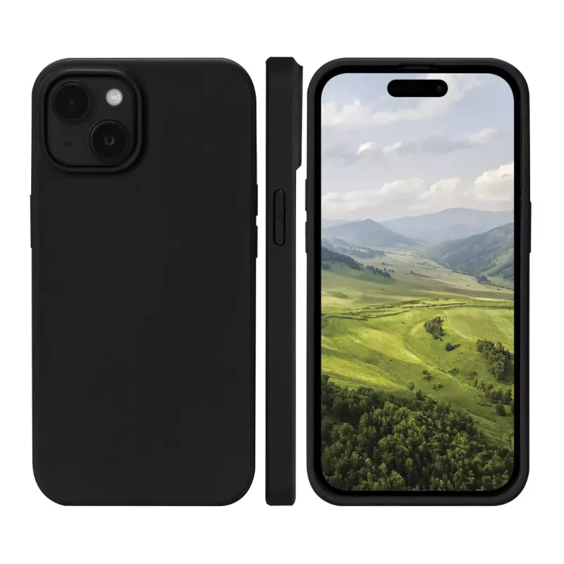 Dėklas dbramante1928 Greenland iPhone 15 Night Juoda vienspalvis