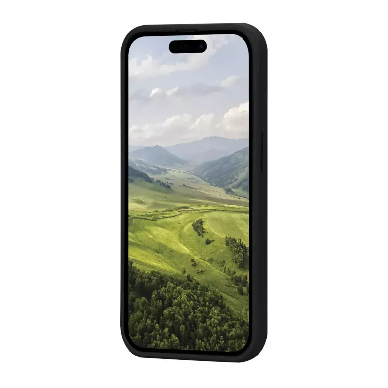 Dėklas dbramante1928 Greenland iPhone 15 Night Juoda vienspalvis