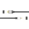 j5create JDC52 Ultra HD 4K HDMI™ kabelis, juodos ir pilkos spalvos, 2 m