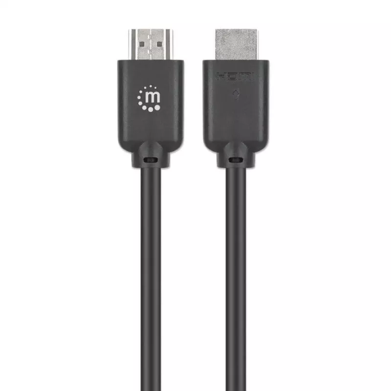 Manhattan HDMI 4K@60Hz laidas su Ethernet, 22,5 m, tinka visoms 4K ir 1080p/HD reikmėms – atnaujinant dabar arba turėkite paruoštą, kai prireiks, kištukas-kištukas, juodas, Ultra HD 4K x 2K, garantija visam naudojimo laikui, aukštos kokybės didelės spartos