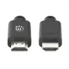 Manhattan HDMI 4K@60Hz laidas su Ethernet, 22,5 m, tinka visoms 4K ir 1080p/HD reikmėms – atnaujinant dabar arba turėkite paruoštą, kai prireiks, kištukas-kištukas, juodas, Ultra HD 4K x 2K, garantija visam naudojimo laikui, aukštos kokybės didelės spartos